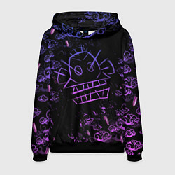 Толстовка-худи мужская League Of Legends неон - Arcane neon, цвет: 3D-черный