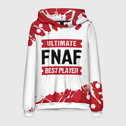 Толстовка-худи мужская FNAF: Best Player Ultimate, цвет: 3D-белый