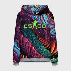 Толстовка-худи мужская CS GO - HYPERBEAST, цвет: 3D-меланж