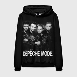 Толстовка-худи мужская Depeche Mode - black & white portrait, цвет: 3D-черный