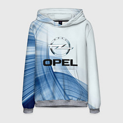 Толстовка-худи мужская Opel - logo, цвет: 3D-меланж