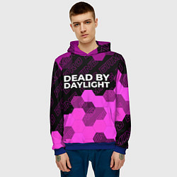 Толстовка-худи мужская Dead by Daylight pro gaming: символ сверху, цвет: 3D-синий — фото 2