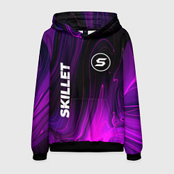 Толстовка-худи мужская Skillet violet plasma, цвет: 3D-черный