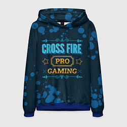 Толстовка-худи мужская Игра Cross Fire: pro gaming, цвет: 3D-синий