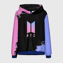 Толстовка-худи мужская BTS Blue And Pink, цвет: 3D-синий