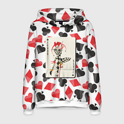 Толстовка-худи мужская Масть Joker, цвет: 3D-белый