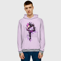 Толстовка-худи мужская Стройная гимнастка, цвет: 3D-меланж — фото 2