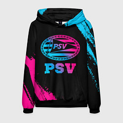 Толстовка-худи мужская PSV - neon gradient, цвет: 3D-черный