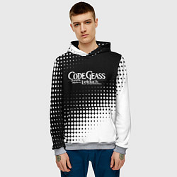 Толстовка-худи мужская Code geass Абстракция, цвет: 3D-меланж — фото 2