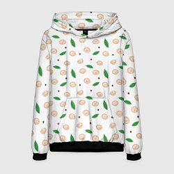 Толстовка-худи мужская Пельмени с лавровым листом и перцем, цвет: 3D-черный