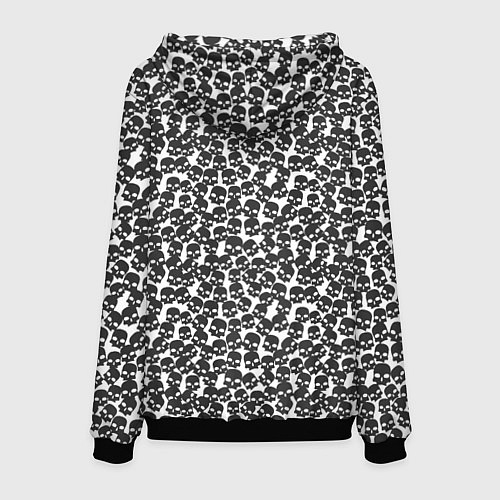 Мужская толстовка Череп мелкий / 3D-Черный – фото 2