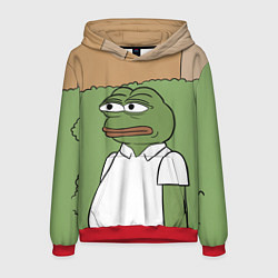 Толстовка-худи мужская Pepe Gomer прячется в кусты, цвет: 3D-красный