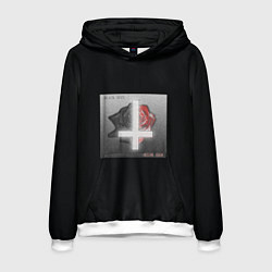 Толстовка-худи мужская Pyrokinesis - Black Roze x Red Roze, цвет: 3D-белый