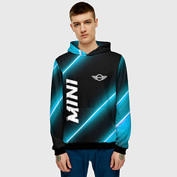 Толстовка-худи мужская Mini неоновые лампы, цвет: 3D-черный — фото 2
