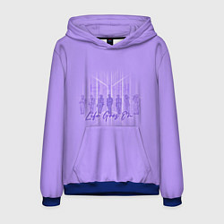 Толстовка-худи мужская BTS live goes on purple, цвет: 3D-синий