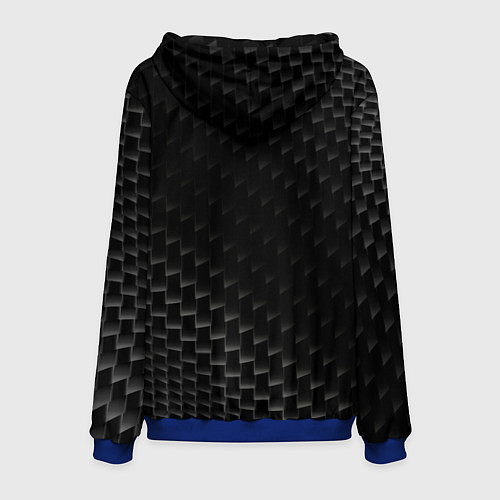 Мужская толстовка Lexus карбоновый фон / 3D-Синий – фото 2