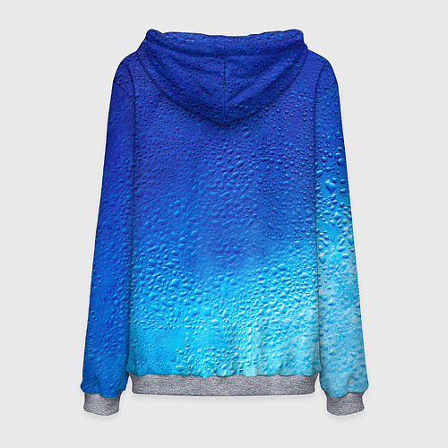 Мужская толстовка Вода - H2O / 3D-Меланж – фото 2
