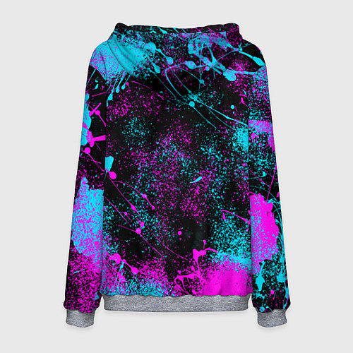 Мужская толстовка РеЗеро - Неоновые краски - Рем / 3D-Меланж – фото 2