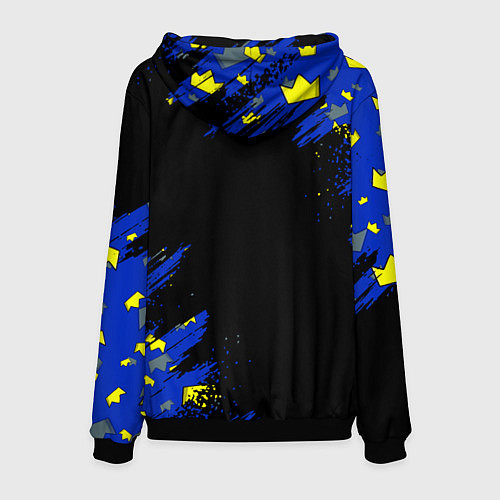 Мужская толстовка Радужные друзья Синий / 3D-Черный – фото 2
