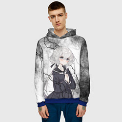 Толстовка-худи мужская Junko Konno - Зомбилэнд Сага Месть, цвет: 3D-синий — фото 2