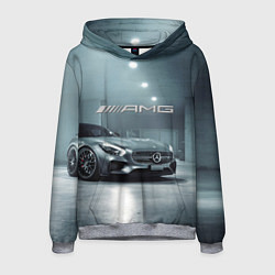 Толстовка-худи мужская Mercedes AMG - Motorsport, цвет: 3D-меланж