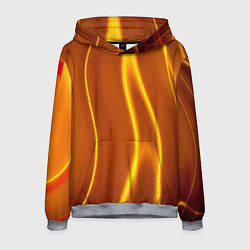 Толстовка-худи мужская Пламенная абстракция, цвет: 3D-меланж