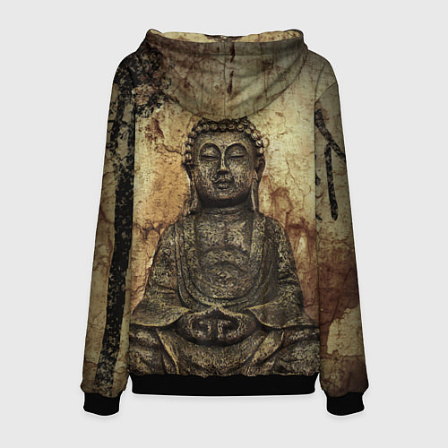 Мужская толстовка Статуя Будды / 3D-Черный – фото 2