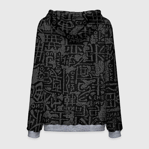 Мужская толстовка Santa Claus Samurai / 3D-Меланж – фото 2