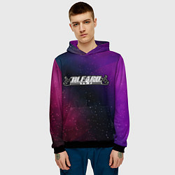 Толстовка-худи мужская Bleach gradient space, цвет: 3D-черный — фото 2