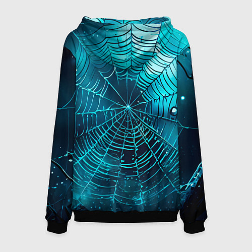 Мужская толстовка Halloween паутина / 3D-Черный – фото 2