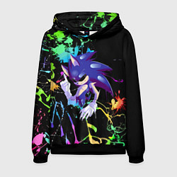 Толстовка-худи мужская Sonic Exe - Hedgehog - video game, цвет: 3D-черный