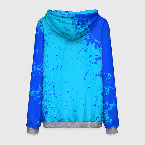 Мужская толстовка Радужные друзья: Синий глитч / 3D-Меланж – фото 2