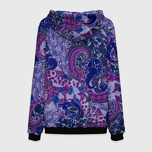 Мужская толстовка Морской кролик / 3D-Черный – фото 2