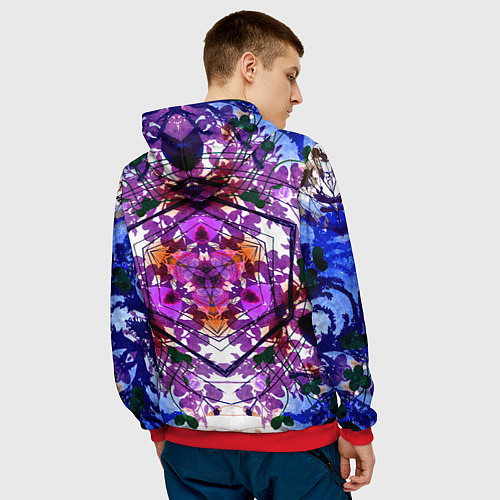 Мужская толстовка Ледяной треугольник / 3D-Красный – фото 4