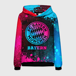 Толстовка-худи мужская Bayern - neon gradient, цвет: 3D-черный