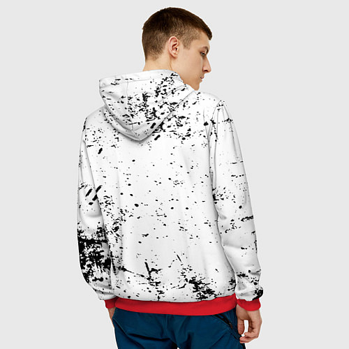 Мужская толстовка Безразличие / 3D-Красный – фото 4