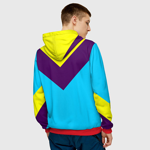 Мужская толстовка FIRM как в 80х / 3D-Красный – фото 4