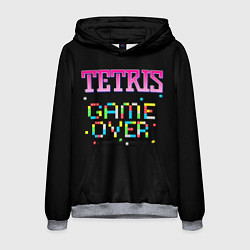 Толстовка-худи мужская Tetris - Game Over, цвет: 3D-меланж