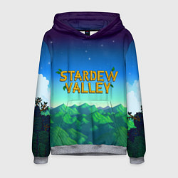 Толстовка-худи мужская Горы Stardew Valley, цвет: 3D-меланж