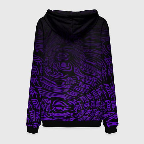 Мужская толстовка Геншин импакт: Райдэн в современности / 3D-Черный – фото 2