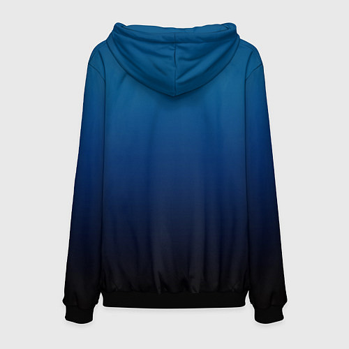 Мужская толстовка Застенчивый енот / 3D-Черный – фото 2