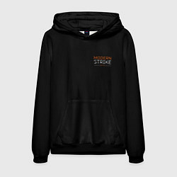 Толстовка-худи мужская Logo Modern strike online, цвет: 3D-черный