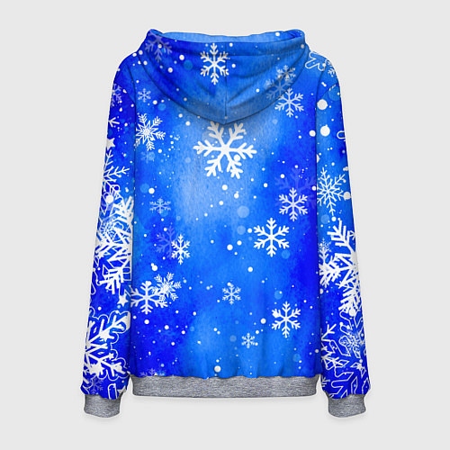 Мужская толстовка Котик - не пора ли начинать Новый год нам отмечать / 3D-Меланж – фото 2