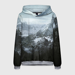 Толстовка-худи мужская Природа Скайрима, цвет: 3D-меланж