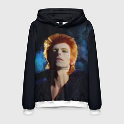 Толстовка-худи мужская David Bowie - Jean Genie, цвет: 3D-белый