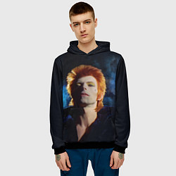 Толстовка-худи мужская David Bowie - Jean Genie, цвет: 3D-черный — фото 2