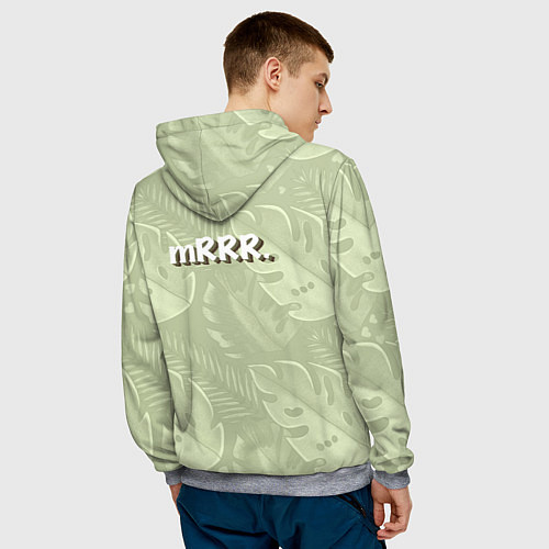Мужская толстовка Мистер Влюбленный динозавр / 3D-Меланж – фото 4