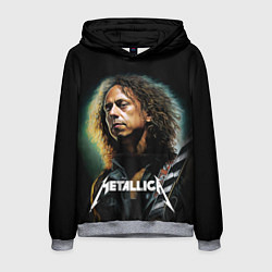 Толстовка-худи мужская Гитарист Metallica Кирк Хэмметт, цвет: 3D-меланж