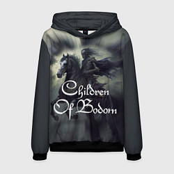 Толстовка-худи мужская Children of Bodom on horseback, цвет: 3D-черный