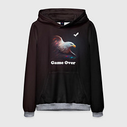 Толстовка-худи мужская Eagle-game over, цвет: 3D-меланж
